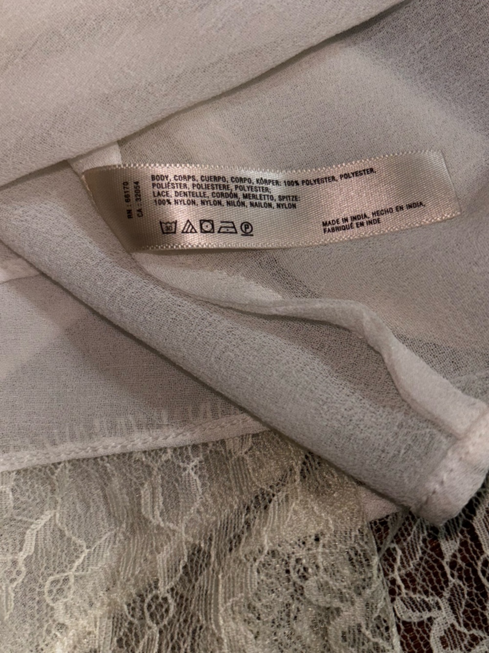 Anthropologie Ivory Lace-Trim Slip Dress - Picture 4 of 6